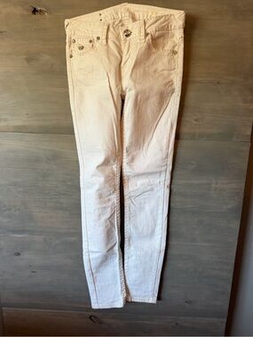 L.A. idol Cream Skinny Jeans